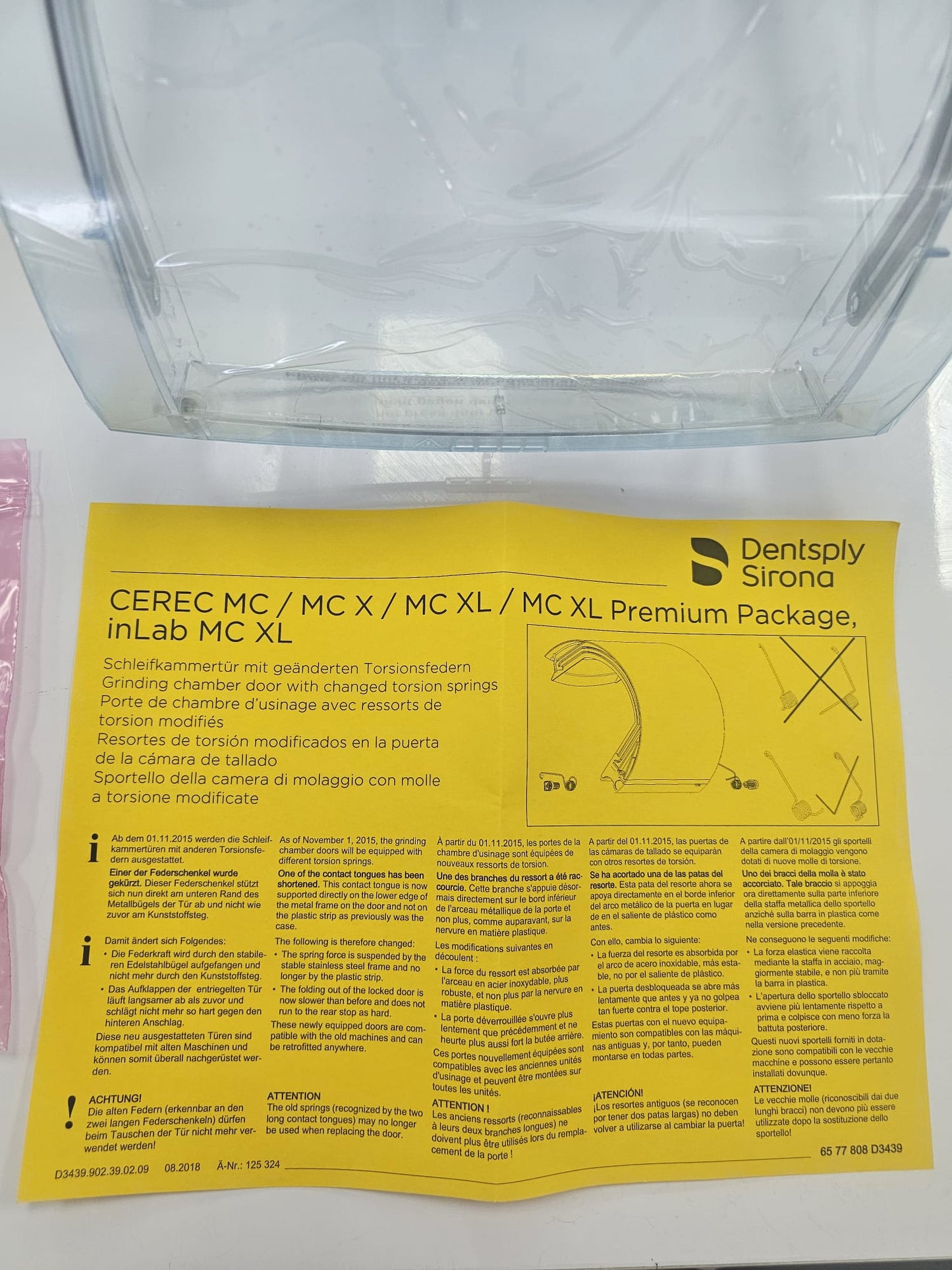 CEREC MCXL Milling Chamber Door #6706530