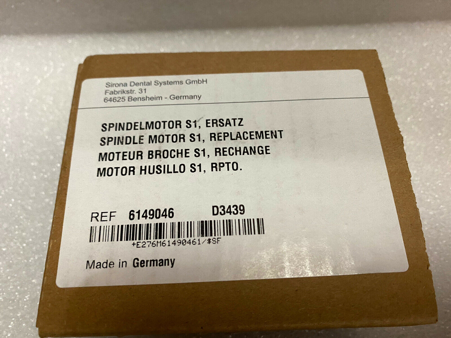 Dentsply Sirona CEREC MCXL Spindle Motor S1